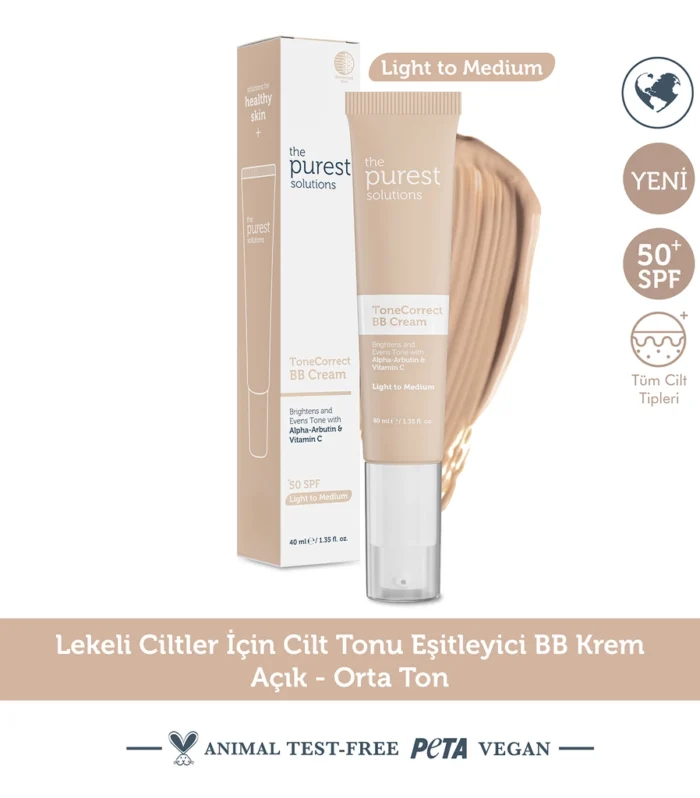 The Purest Solutions Lekeli Ciltler İçin Cilt Tonu Eşitleyici BB Krem